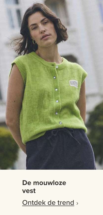 Trend de mouwloze vest